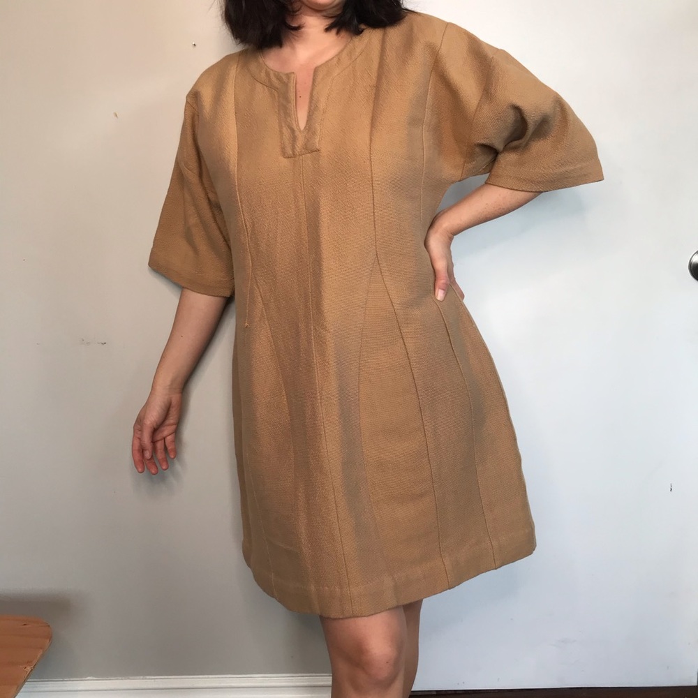 Lucy folk thick woven / thermal dress